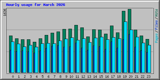 Hourly usage for March 2026